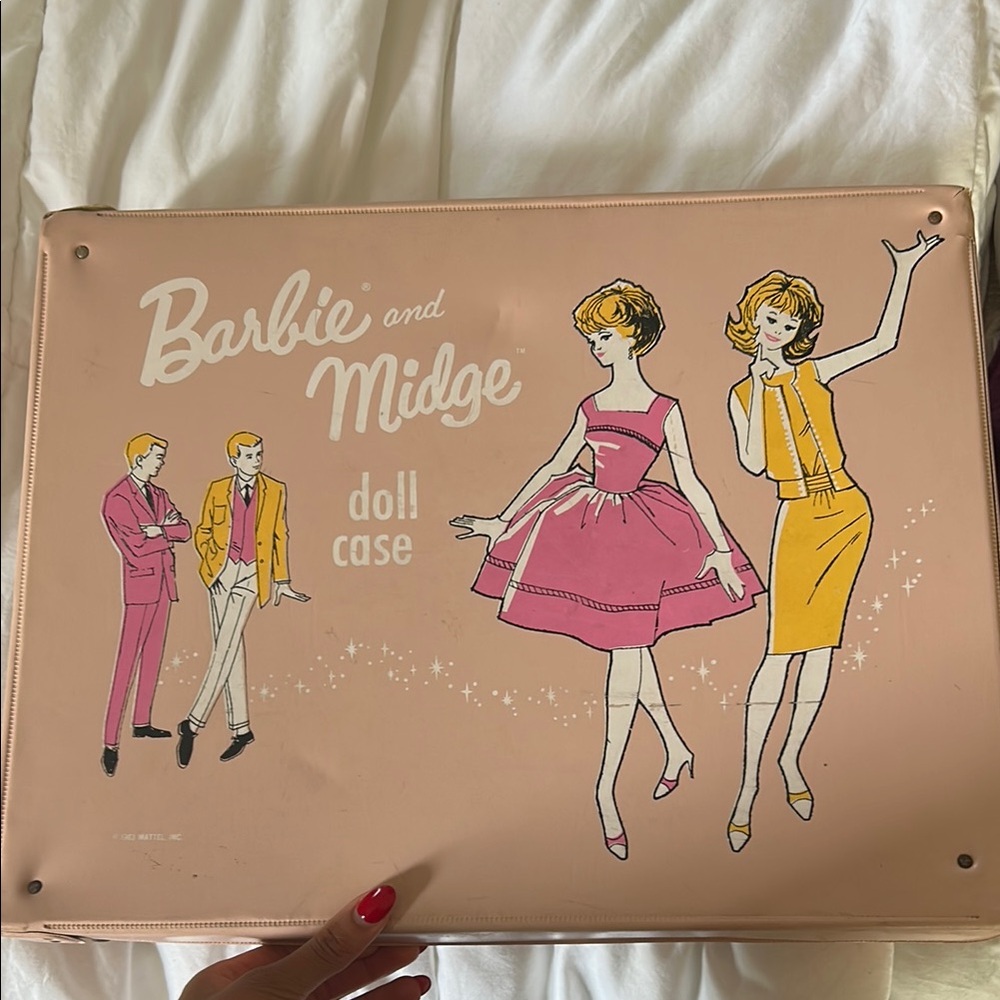 Rare Vintage Barbie and Midge Doll Case